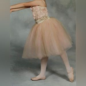 Dance Costume Weissman 8848 Child Large Pink Ballet Tulle Tutu Dress